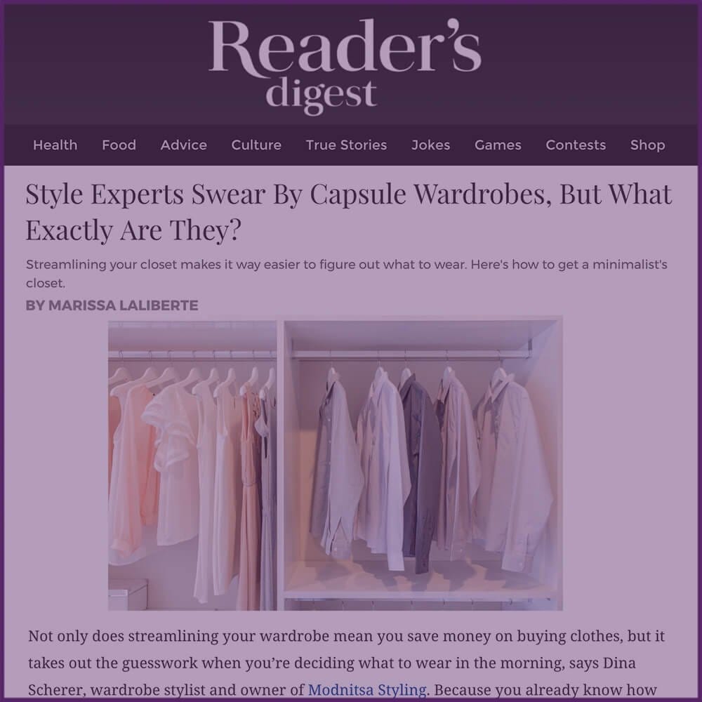 Readers Digest Streamlining Your Capsule Wardrobe Article February 22 2017