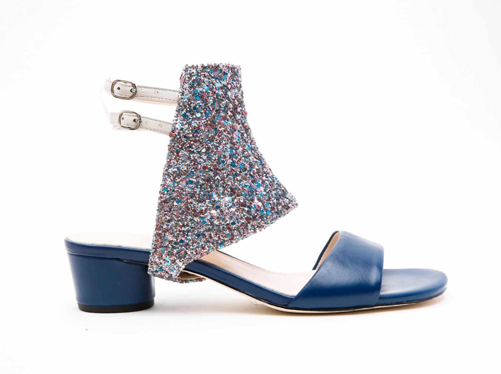 alterre bianca pixel glitter evening sky sandal