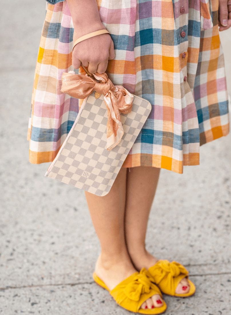 GMG Poppy Dress Tory Burch Slides LV Bag by Modnitsa Styling