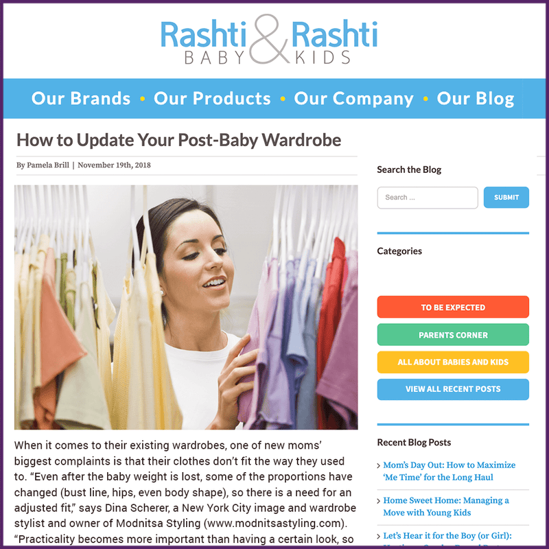 Rashti and Rashti How To Update Your Post Baby Wardrobe Feature November 19 2018