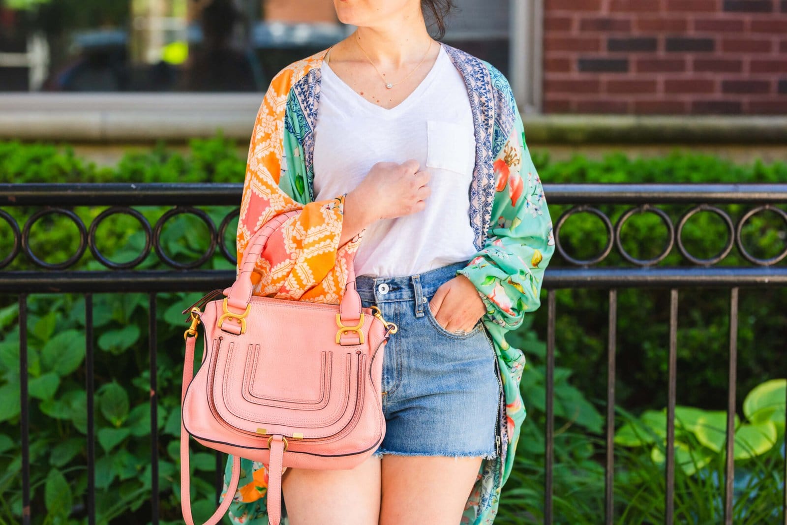 Chloe Bag Rag & Bone Shorts Look by Modnitsa Styling