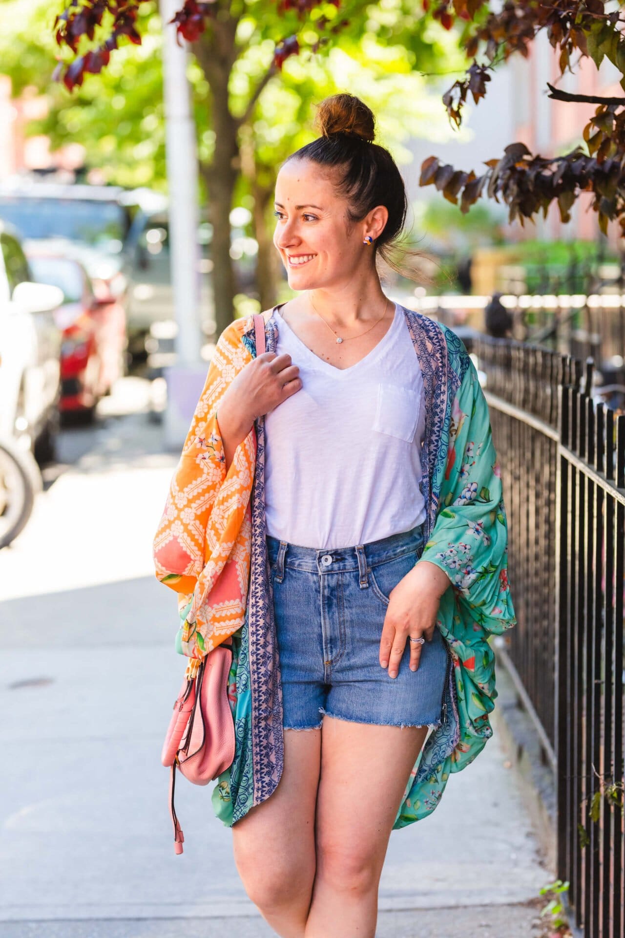 Chloe Bag Rag & Bone Shorts Look by Modnitsa Styling