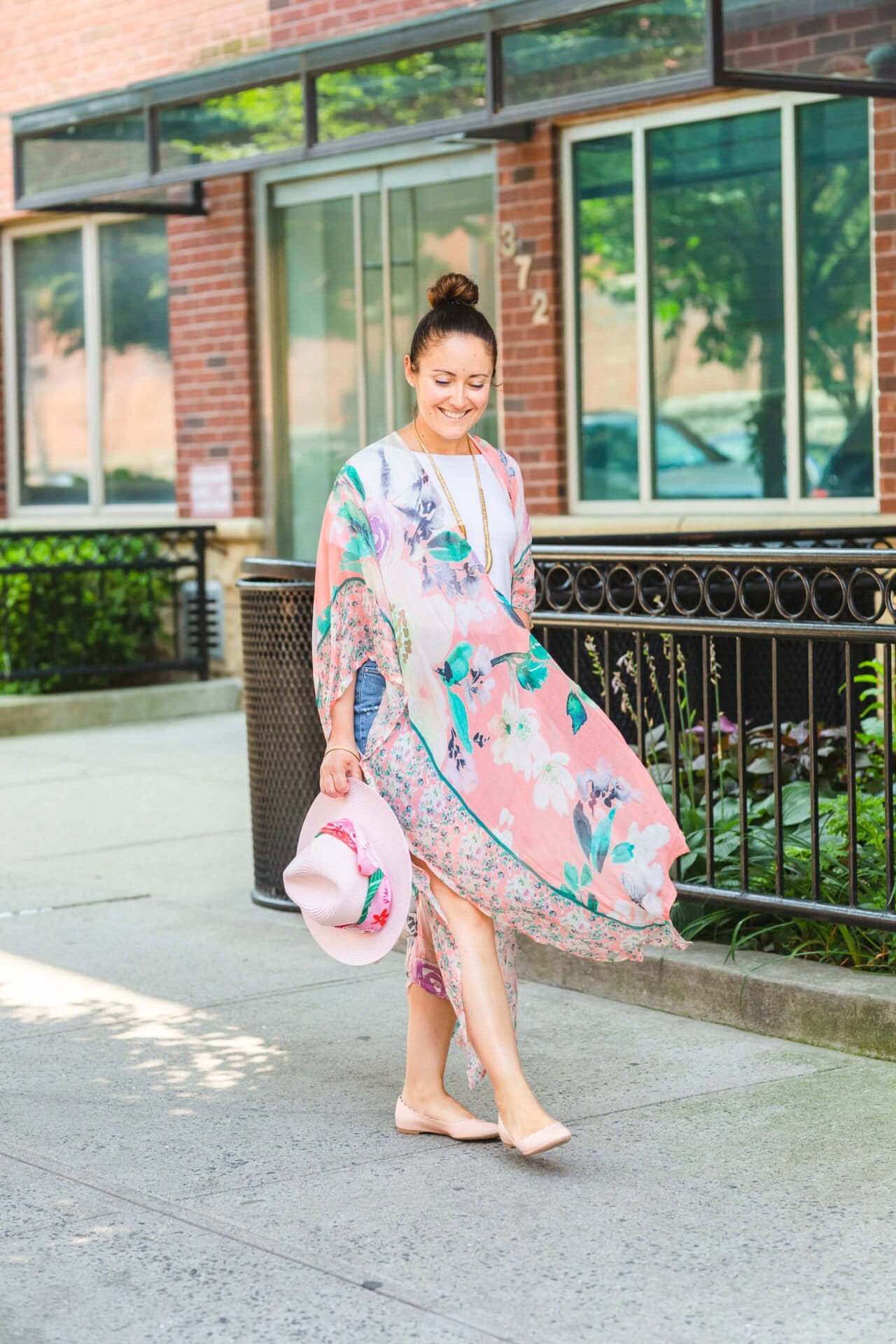 Joe's Jeans Denim Skirt Anthro Kimono Chloe Shoes Look by Modnitsa Styling