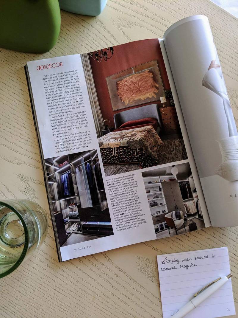 Elle Decor 30th Anniversary Issue Style Feature