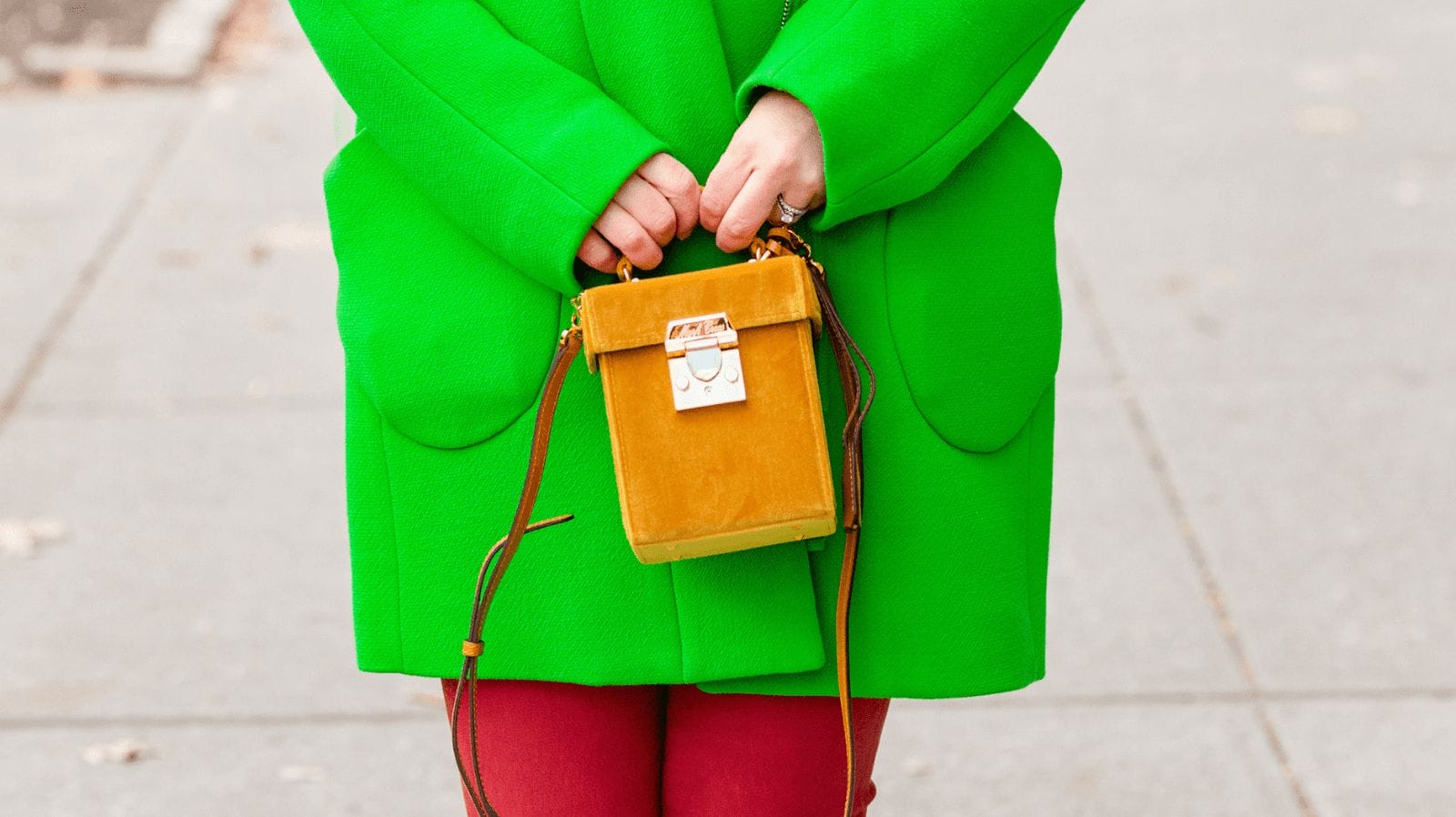 JCrew Coat Frame Leather Pants Sezane Blouse Mark Cross Bag Look by Modnitsa Styling