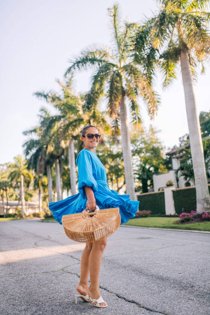 Rhode Dress Inez Shoes Cult Gaia Bag Outfit by Modnitsa Styling