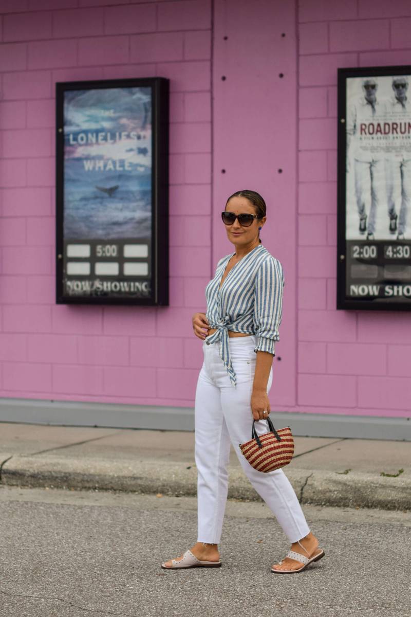 Rails Shirt Boyish Jeans Vionic Shoes Clare V Bag Outfit by Modnitsa Styling
