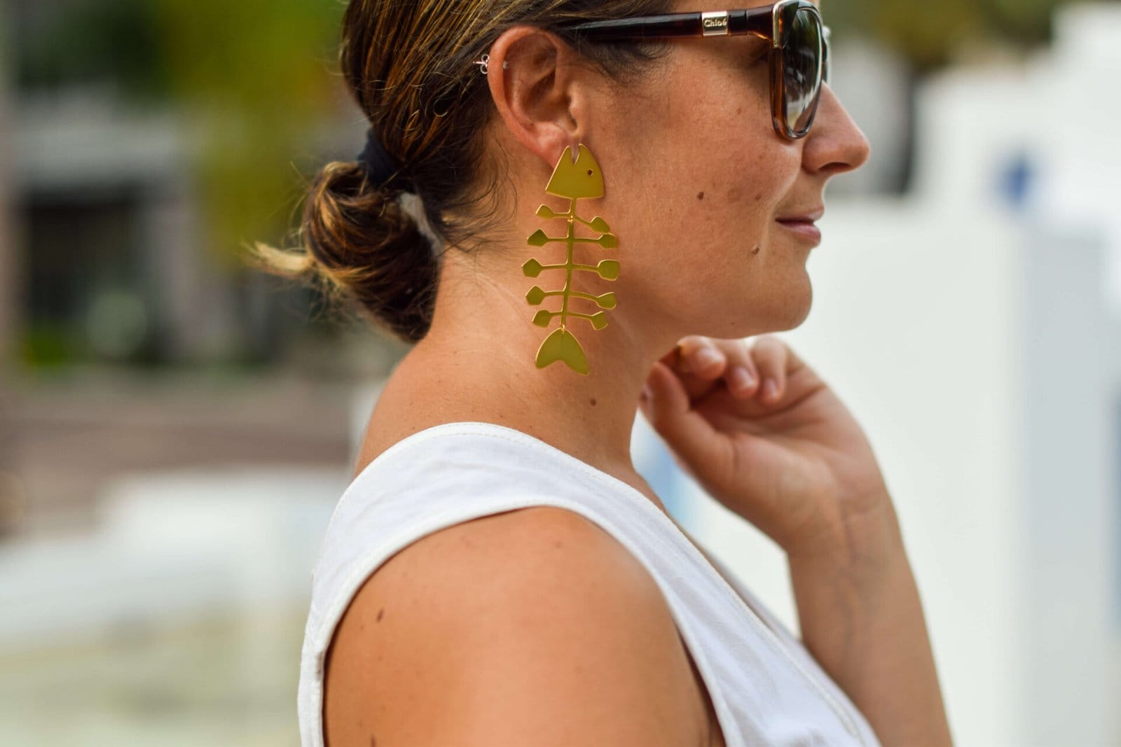 Splendid Jumpsuit Vionic Shoes Tory Burch Earrings Clare V Bag Outfit by Modnitsa Styling