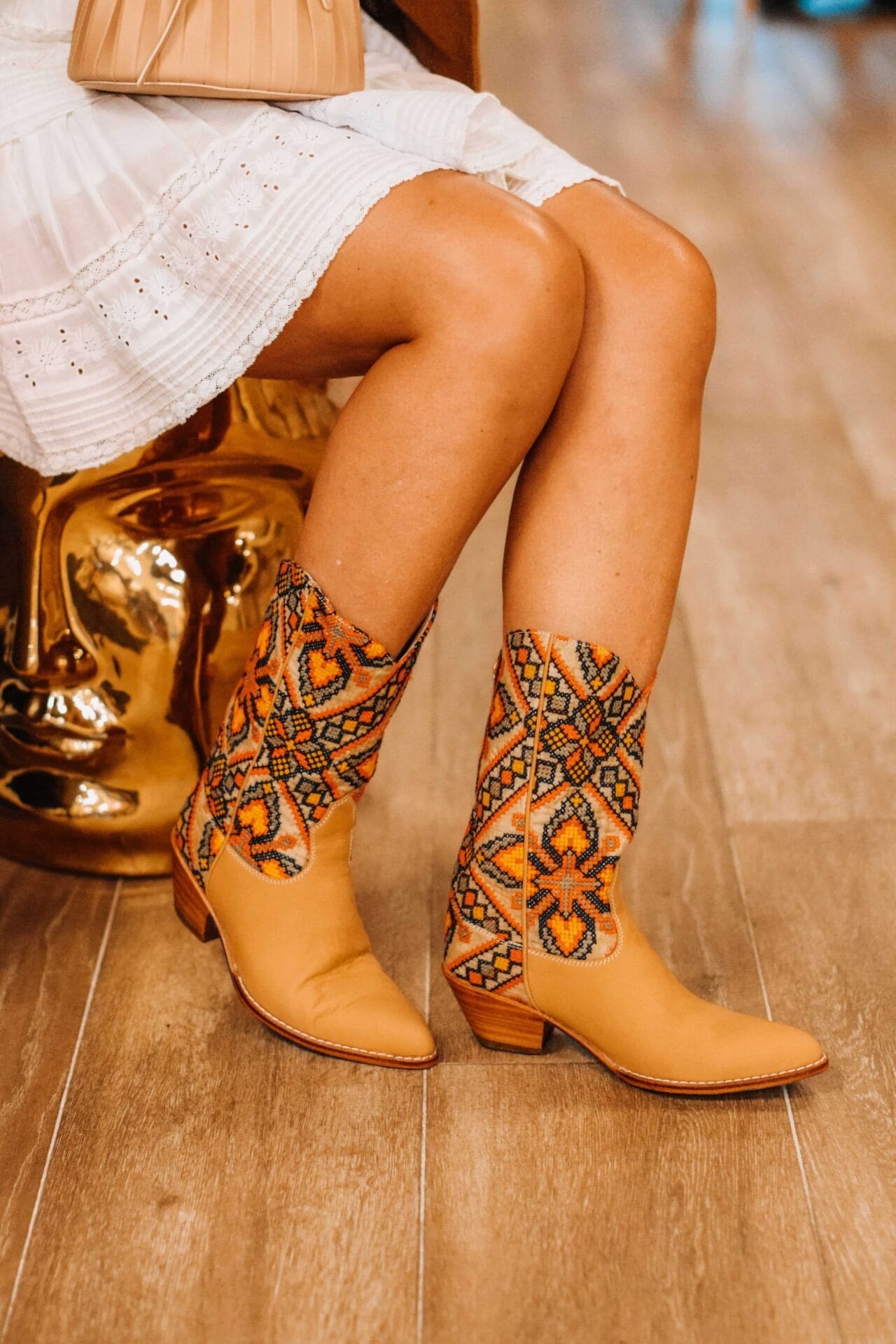 Loveshack Fancy Dress AllSaints Jacket Momo Design Anthro Boots Outfit by Modnitsa Styling