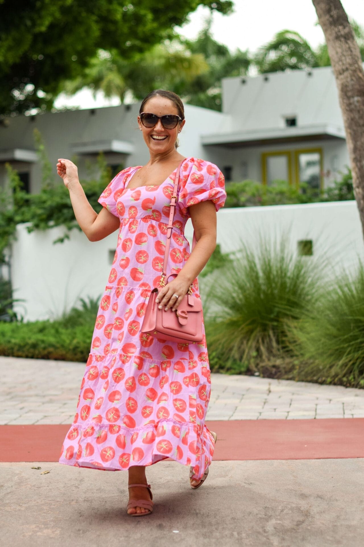 Show Me Your Mumu Spicy Tomatoes Dress Coach Bag Coclico Sandals Outfit by Modnitsa Styling