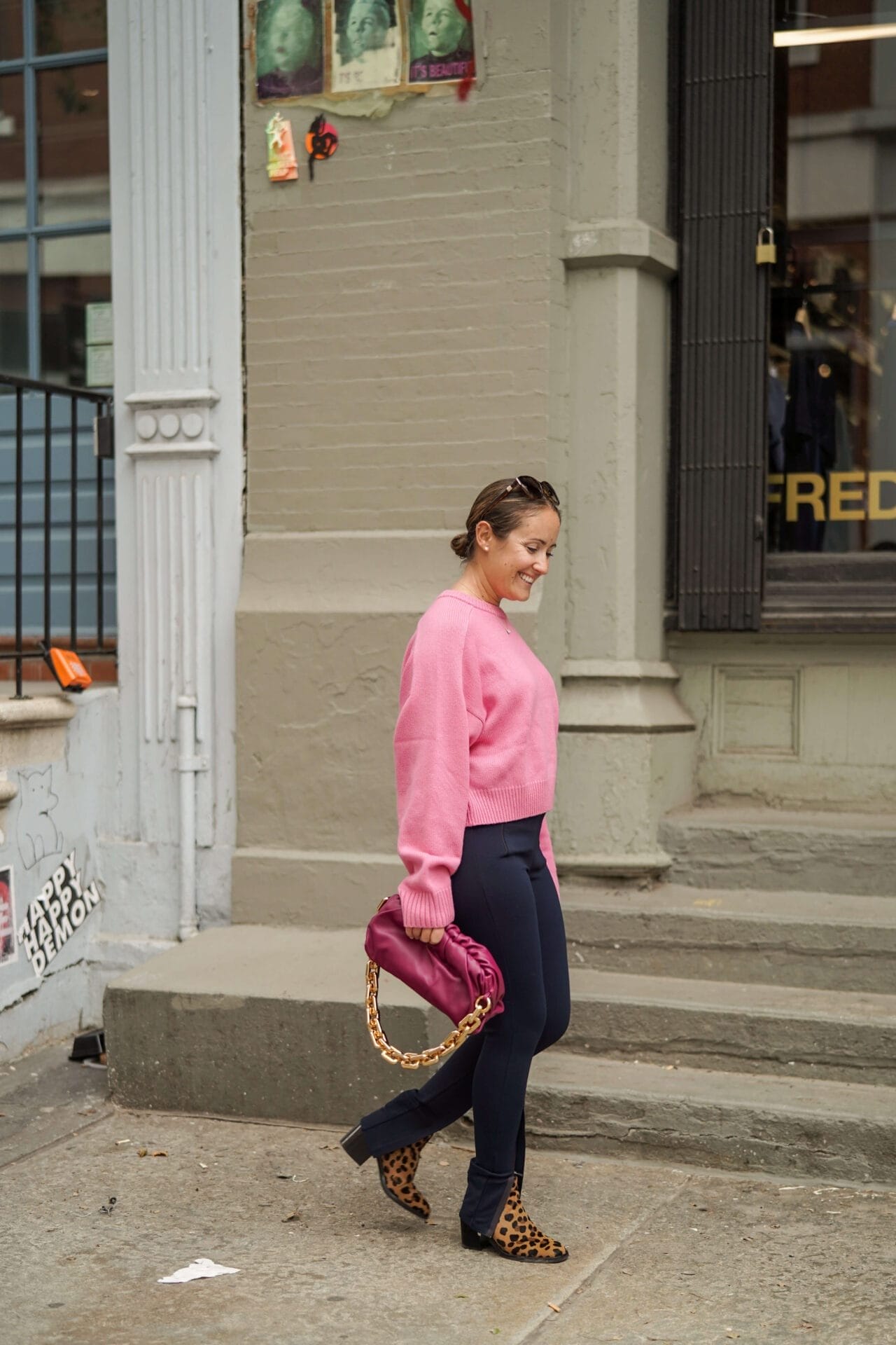 Loulou Studios Sweater Wardrobe NYC Pants Phillip Lim Booties Bottega Veneta Bag Outfit by Modnitsa Styling