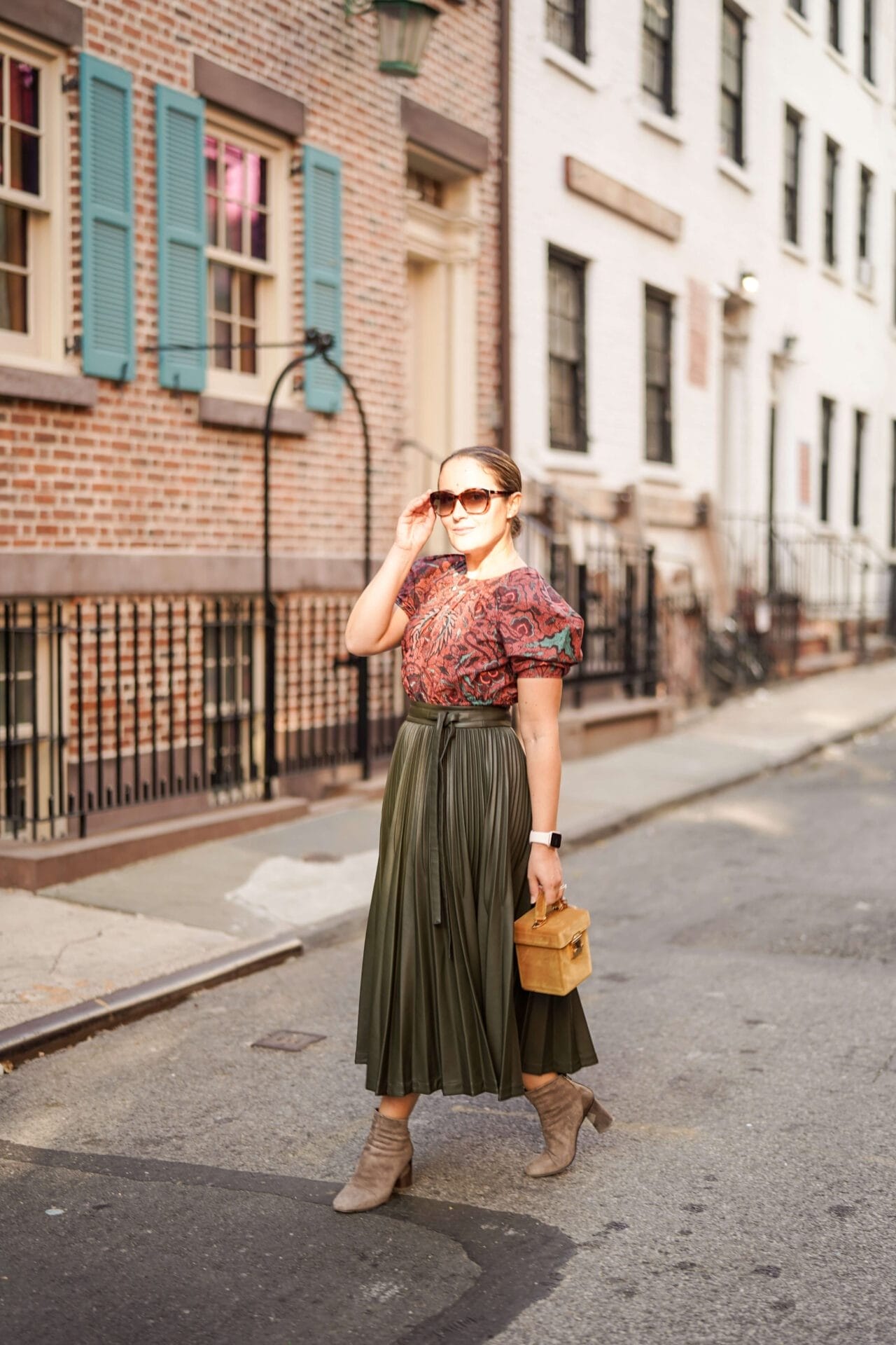 Phillip Lim Skirt Ulla Johnson Top Mark Cross Bag Coclico Booties Outfit by Modnitsa Styling