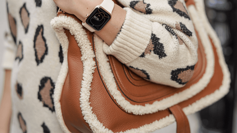 Line and Dot Dress Coclico Booties Chloe Bag Outfit by Modnitsa Styling