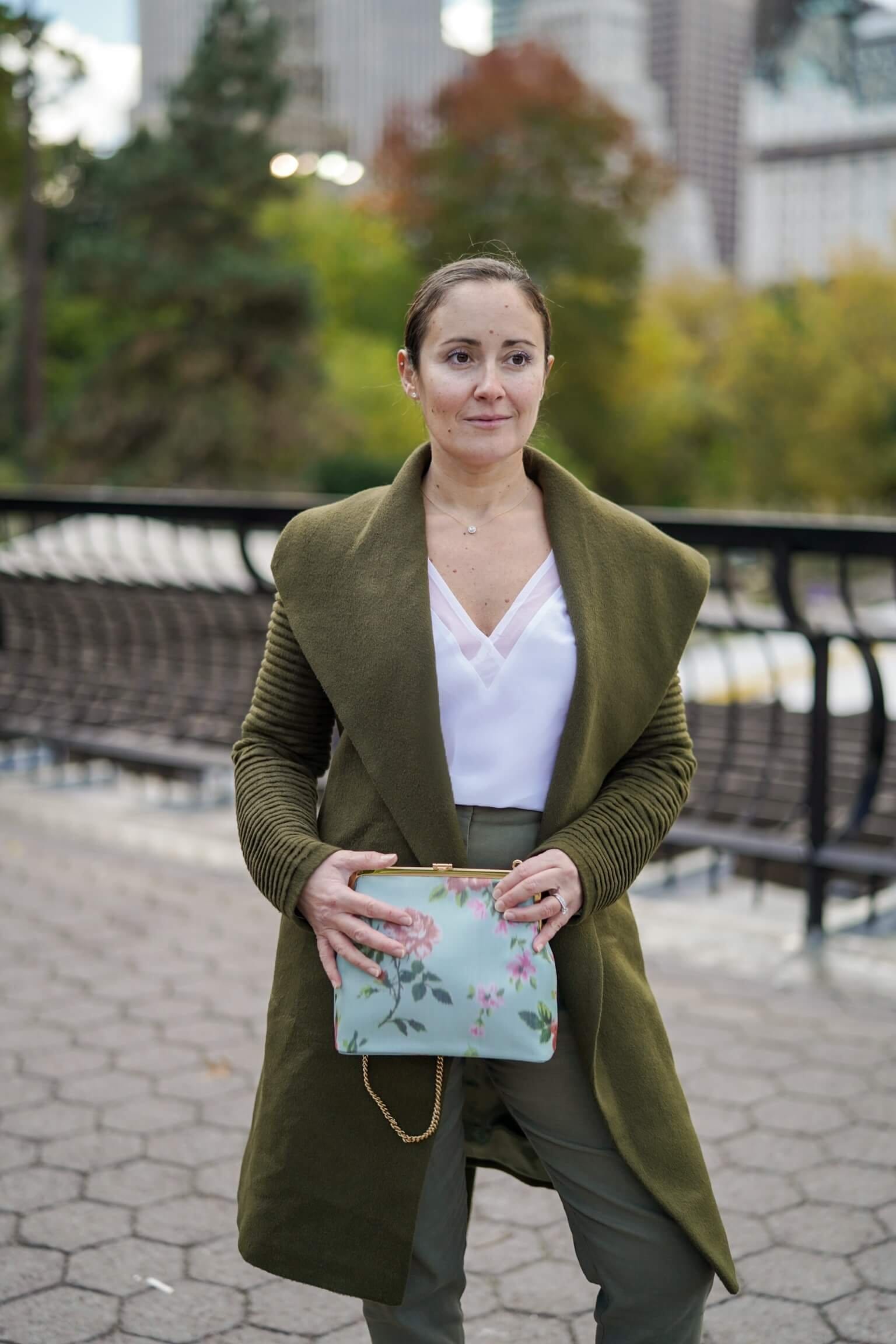 Sentaler Coat Avec Thy Blouse ALC Pants Coclico Shoes Mark Cross Bag Outfit by Modnitsa Styling