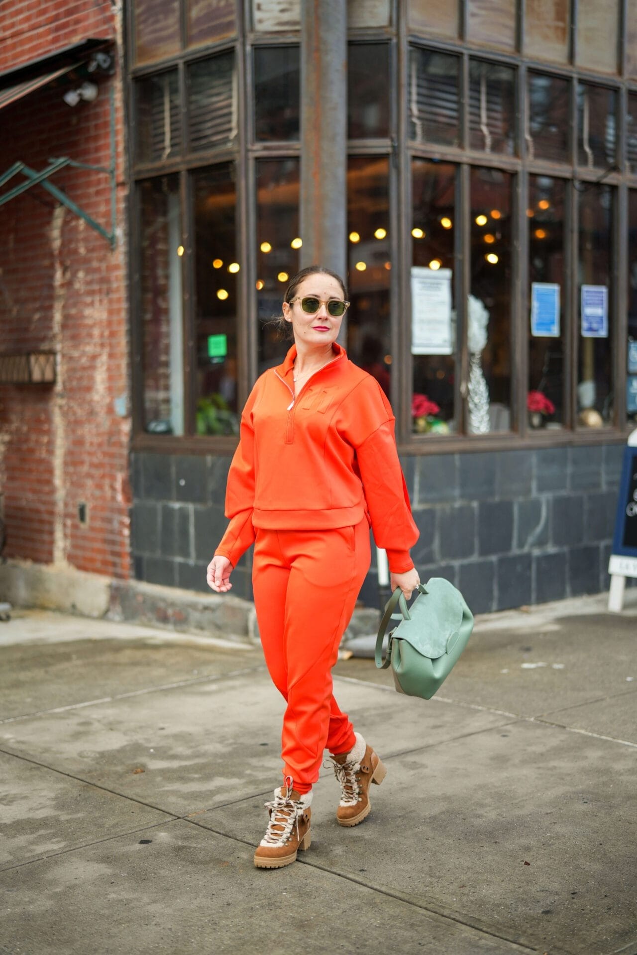 Eleven by Venus Williams Track Suit Polene Bag See by Chloe Boots Garrett Leight Sunnies Outfit by Modnitsa Styling