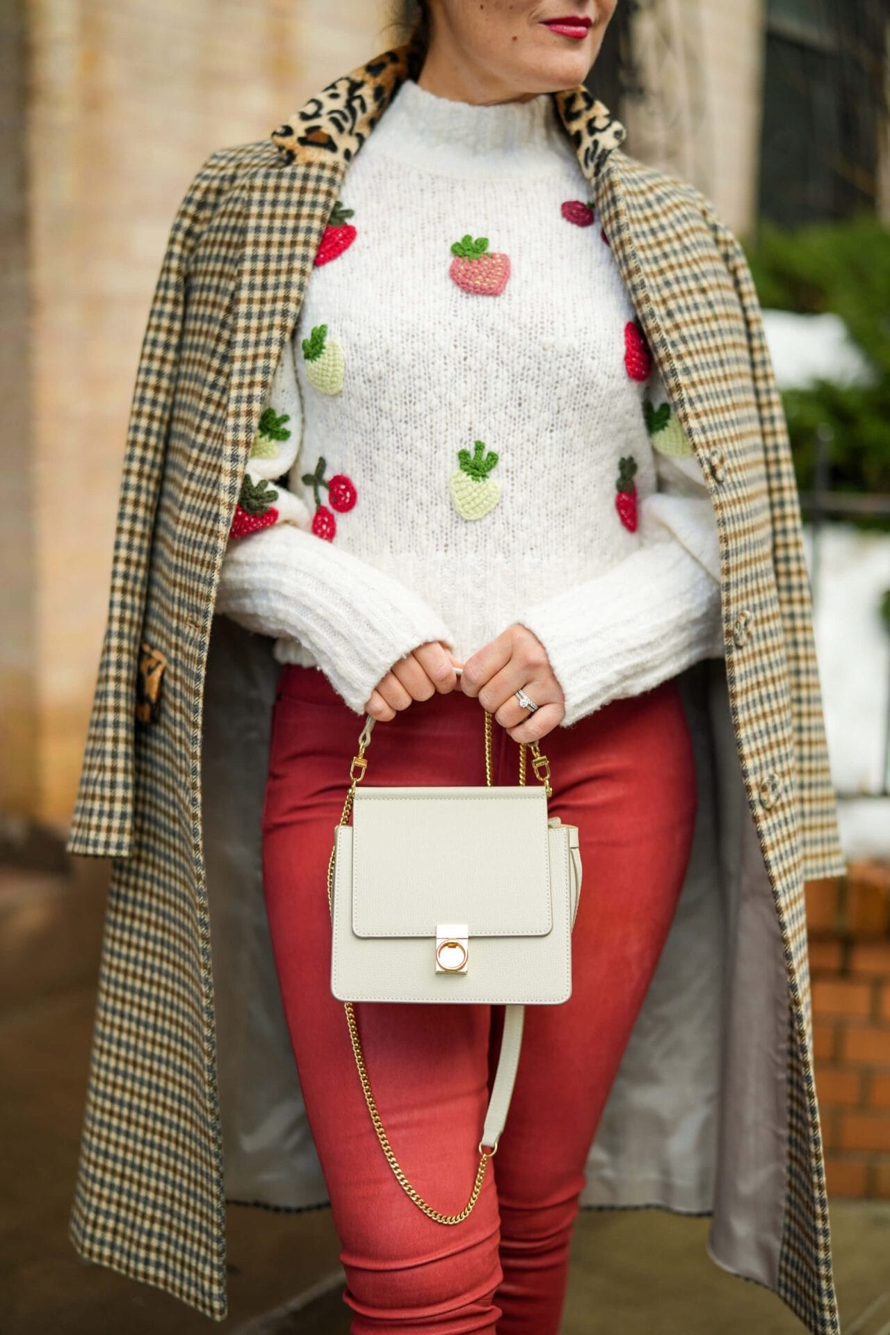 Sea Sweater Frame Leather Pants See by Chloe Boots Polene Bag Helene Berman Coat Outfit by Modnitsa Styling_