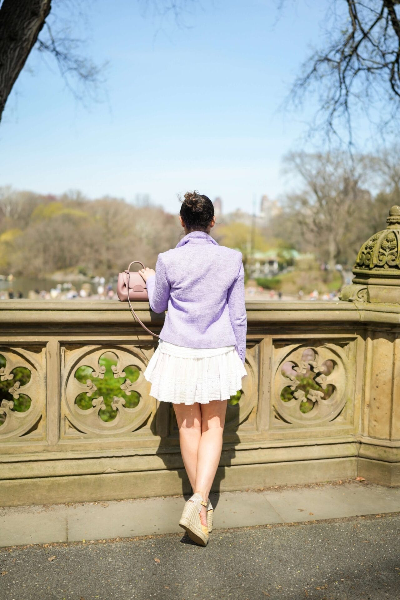 Loveshackfancy Dress Castaner Espadrilles L'Agence Blazer Polene Bag Outfit by Modnitsa Styling