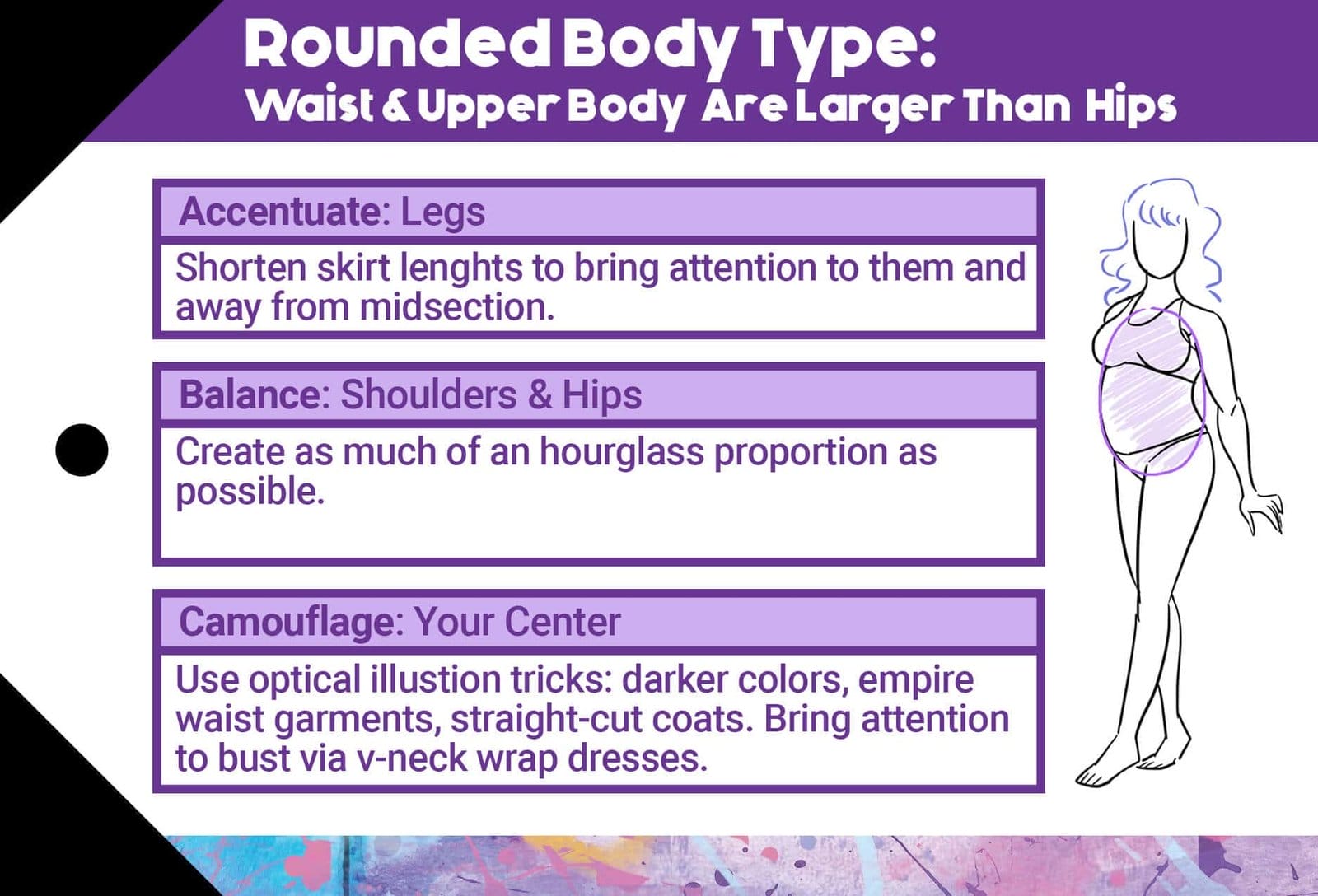 Rounded Body Type Styling Suggestions